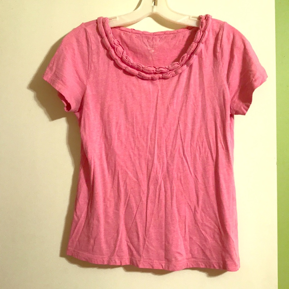 Cute pink short sleeve top